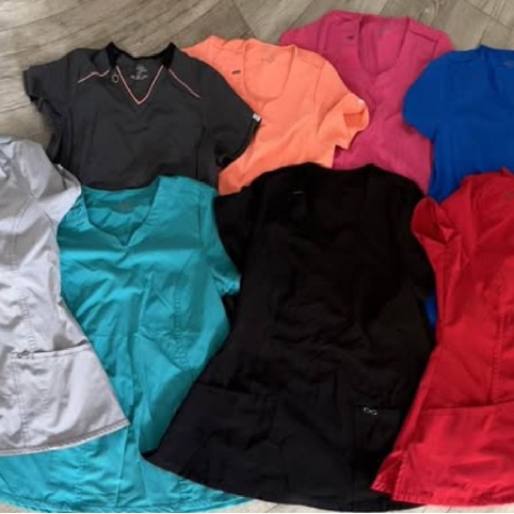 Colorful Scrub Set Collection - All Medium Size - Picture 3 of 9